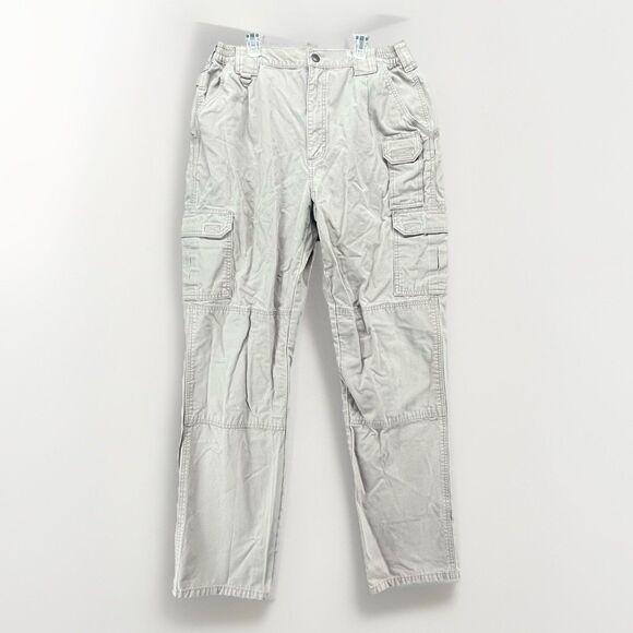 5.11 511 Tactical Pants Men's 32x33 Style 74290 Cargo Zip Pockets Beige TAC-105C - Picture 1 of 4